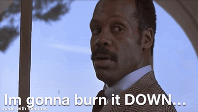 Man In Suit Saying Gonna Burn It Down GIF