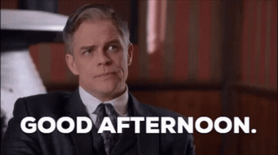 Man In Suit Saying Good Afternoon GIF