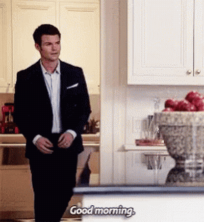 Man In Suit Saying Good Morning GIF
