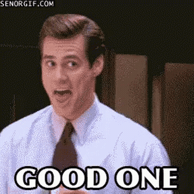 Man In Suit Saying Good One GIF