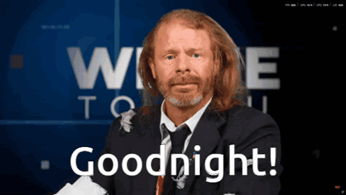 Man In Suit Saying Goodnight GIF