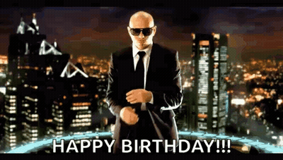 Man In Suit Saying Happy Birthday GIF