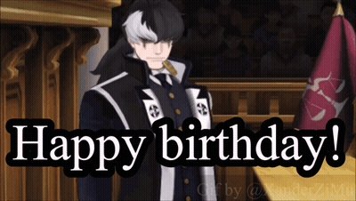 Man In Suit Saying Happy Birthday To Crowd GIF