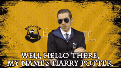 Man In Suit Saying Hello My Name's Harry Potter GIF