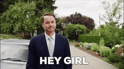 Man In Suit Saying Hey Girl Next To Car GIF