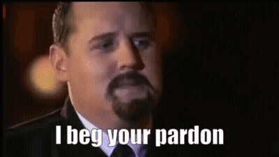 Man In Suit Saying I Beg Your Pardon GIF