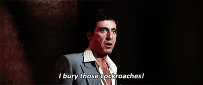 Man In Suit Saying I Bury Those Cockroaches GIF