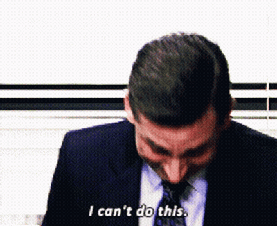 Man In Suit Saying I Can't Do This GIF