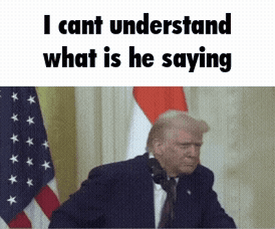 Man In Suit Saying I Cant Understand GIF