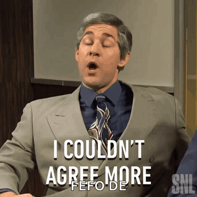 Man In Suit Saying I Couldn't Agree More GIF