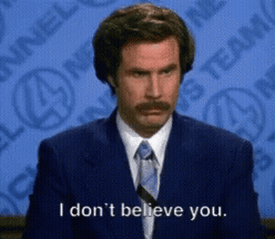 Man In Suit Saying I Don't Believe You GIF