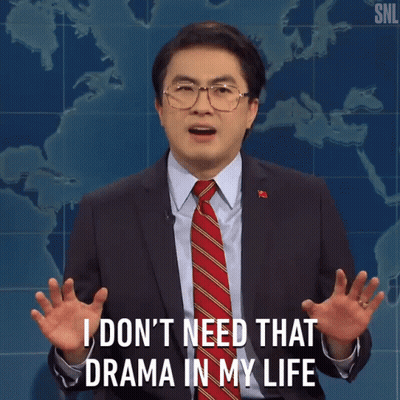 Man In Suit Saying I Don't Need That Drama In My Life GIF