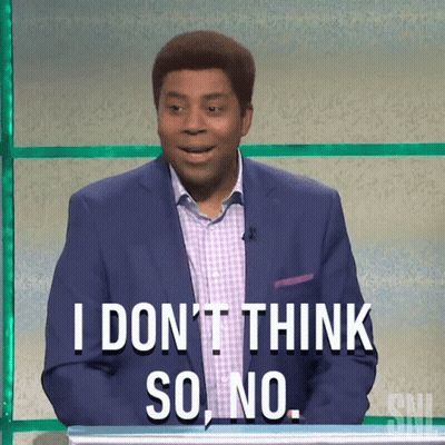 Man In Suit Saying I Don't Think So No GIF