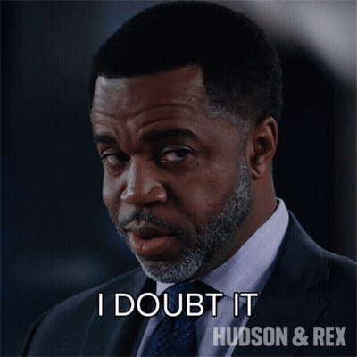 Man In Suit Saying I Doubt It GIF