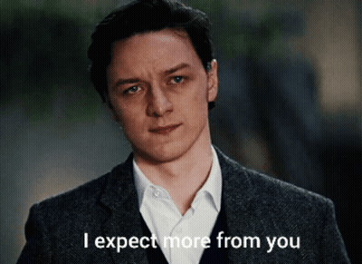 Man In Suit Saying I Expect More From You GIF