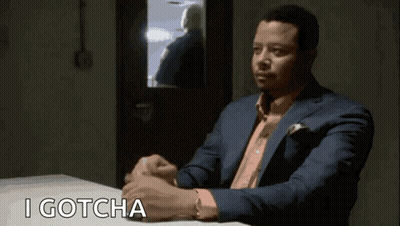 Man In Suit Saying I Gotcha GIF
