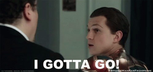 Man In Suit Saying I Gotta Go GIF