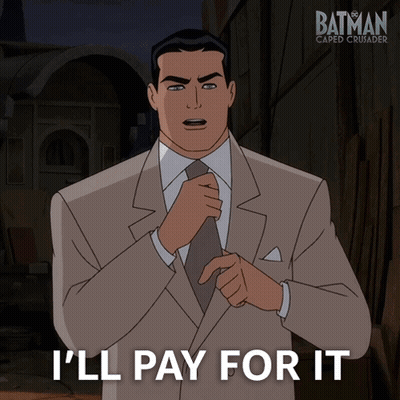 Man In Suit Saying I'll Pay For It GIF