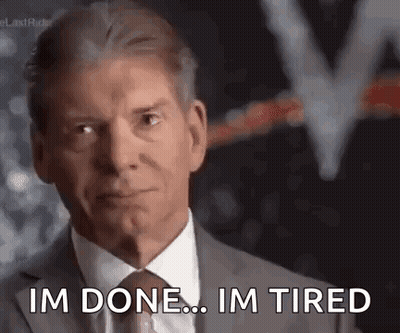 Man In Suit Saying I'm Done, I'm Tired GIF