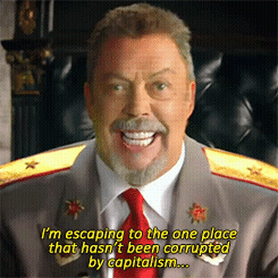 Man In Suit Saying I'm Escaping GIF