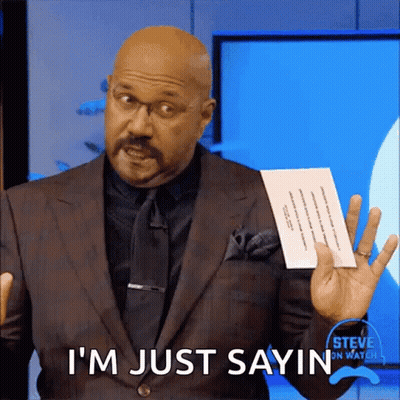 Man In Suit Saying I'm Just Sayin GIF