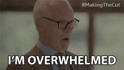 Man In Suit Saying I'm Overwhelmed GIF