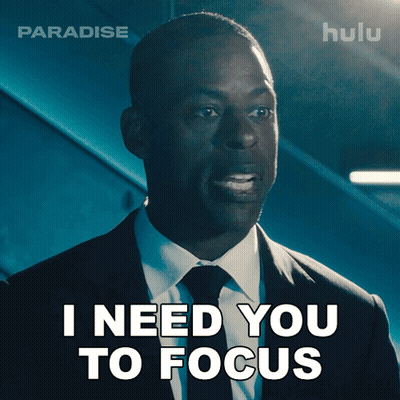 Man In Suit Saying I Need You To Focus GIF