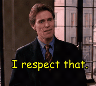 Man In Suit Saying I Respect That GIF