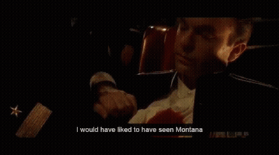 Man In Suit Saying I Would Have Liked To Have Seen Montana GIF