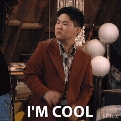 Man In Suit Saying Im Cool GIF