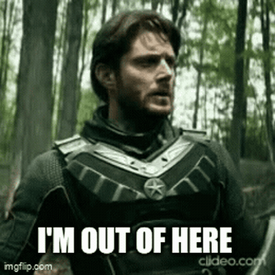 Man In Suit Saying Im Out Of Here GIF