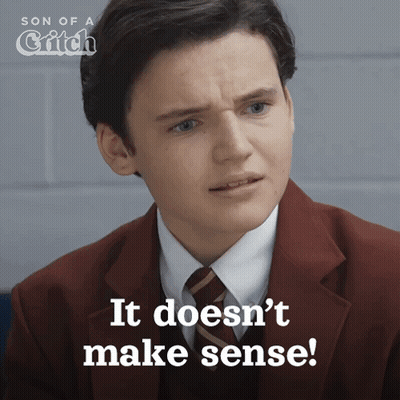 Man In Suit Saying It Doesnt Make Sense GIF