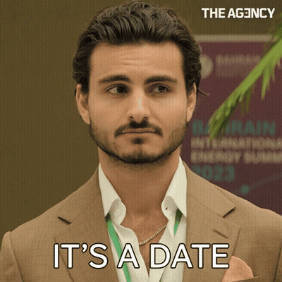 Man In Suit Saying It's A Date GIF