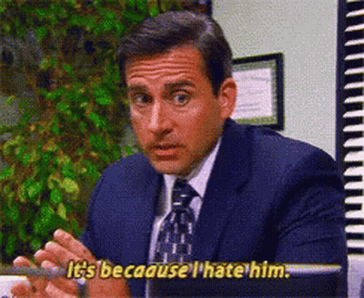 Man In Suit Saying It's Because I Hate Him GIF