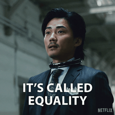 Man In Suit Saying It's Called Equality GIF