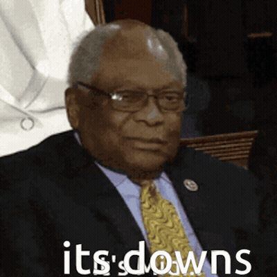 Man in Suit Saying It's Downs