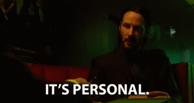 Man In Suit Saying It's Personal GIF