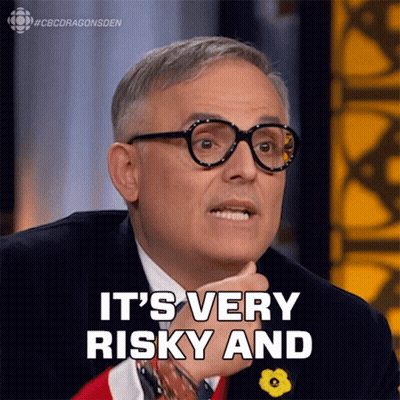 Man In Suit Saying It's Very Risky GIF