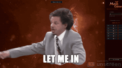 Man In Suit Saying Let Me In GIF