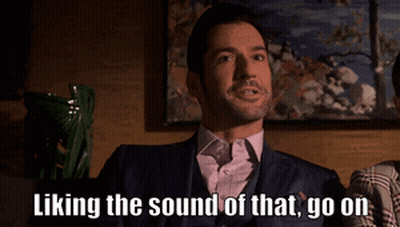 Man In Suit Saying Liking The Sound Of That Go On GIF