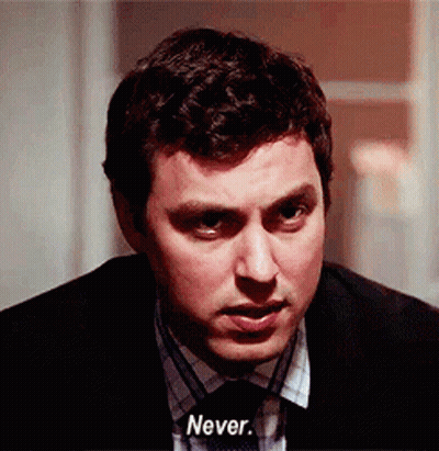 Man In Suit Saying Never GIF