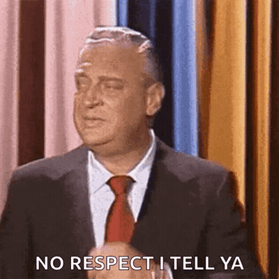 Man In Suit Saying No Respect I Tell Ya GIF