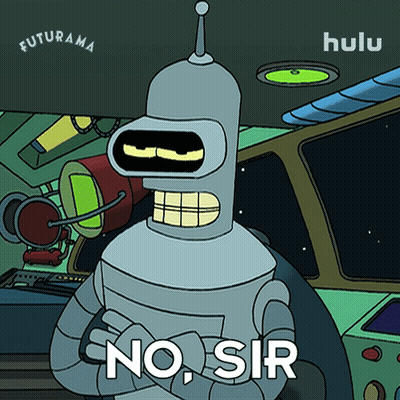 Man In Suit Saying No Sir GIF