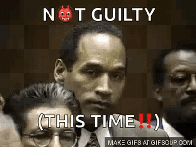 Man In Suit Saying Not Guilty GIF