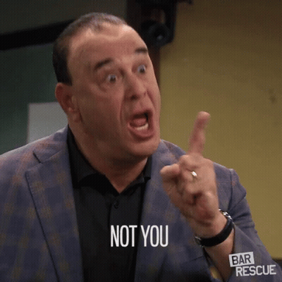 Man In Suit Saying Not You Making Funny Face GIF