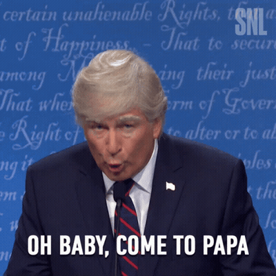 Man In Suit Saying Oh Baby Come To Papa GIF