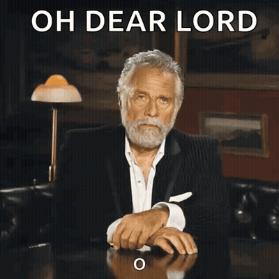 Man In Suit Saying Oh Dear Lord GIF