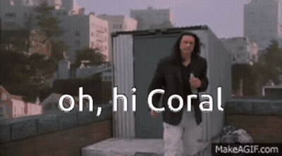 Man In Suit Saying Oh Hi Coral Near Shed GIF