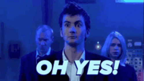 Man In Suit Saying Oh Yes GIF
