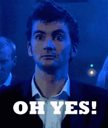 Man In Suit Saying Oh Yes GIF